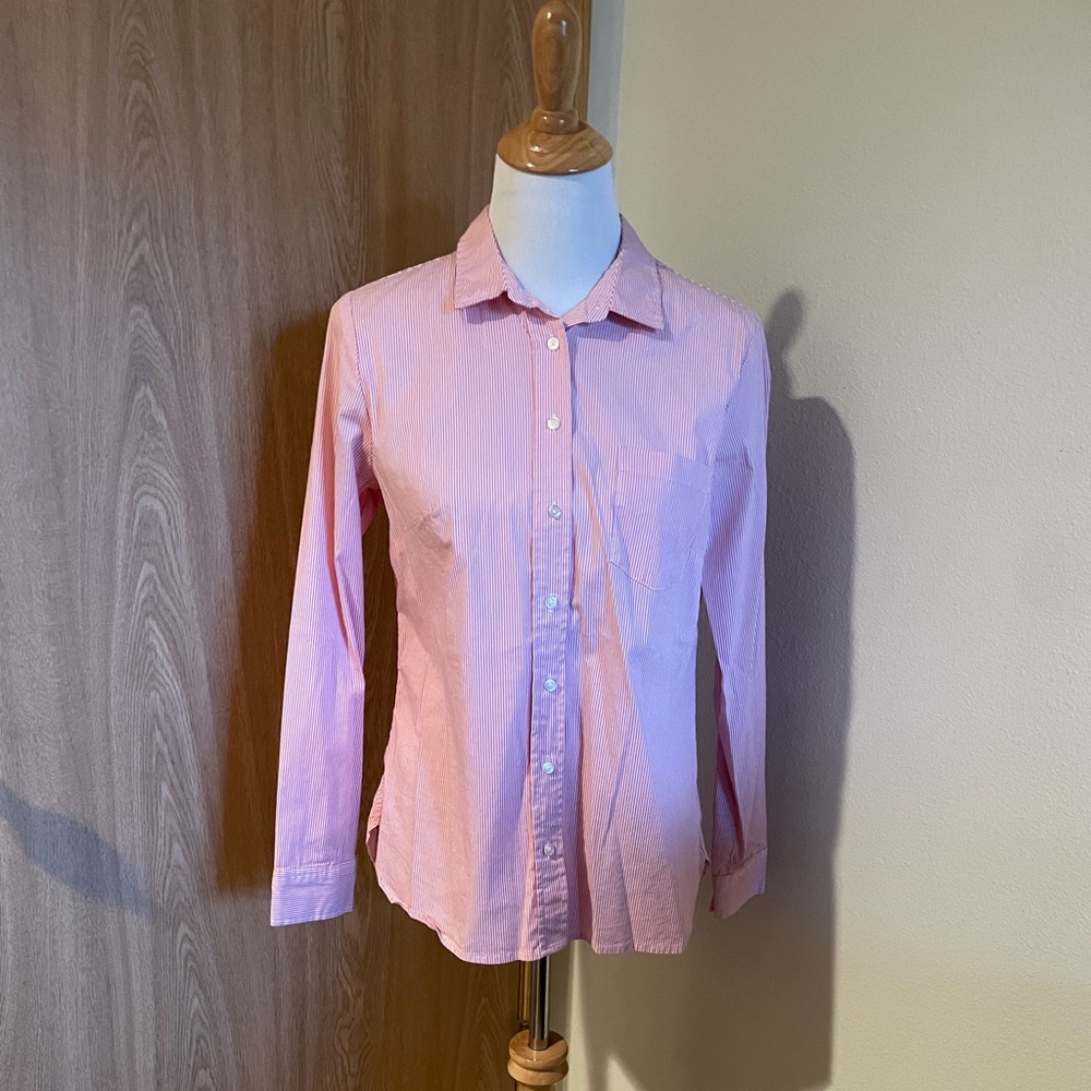 Apt 9 - Women’s Pink Striped Button-down - Size M